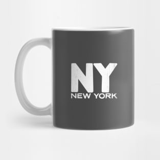 NY New York State Vintage Typography Mug